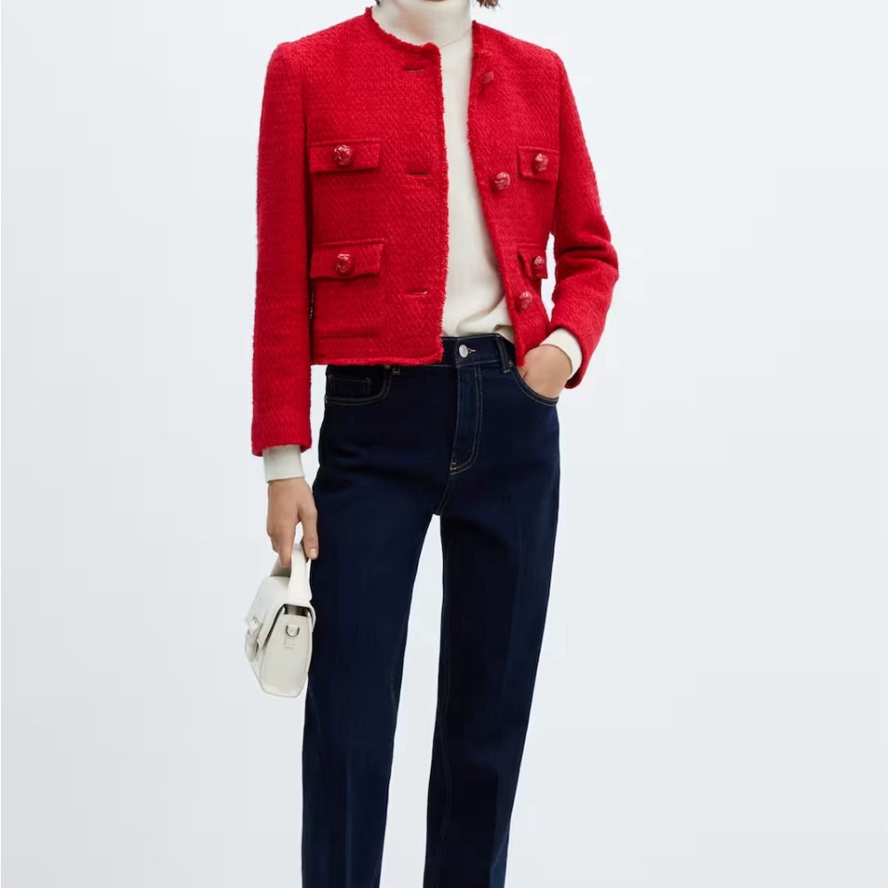 Pocket tweed jacket